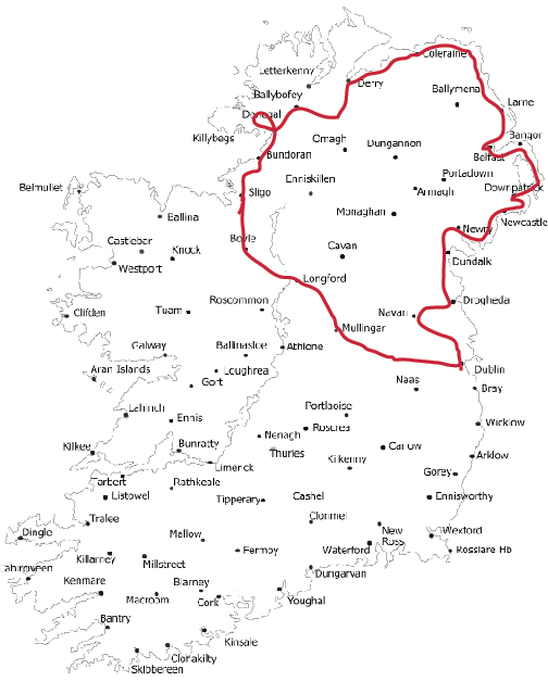 Map of Tour